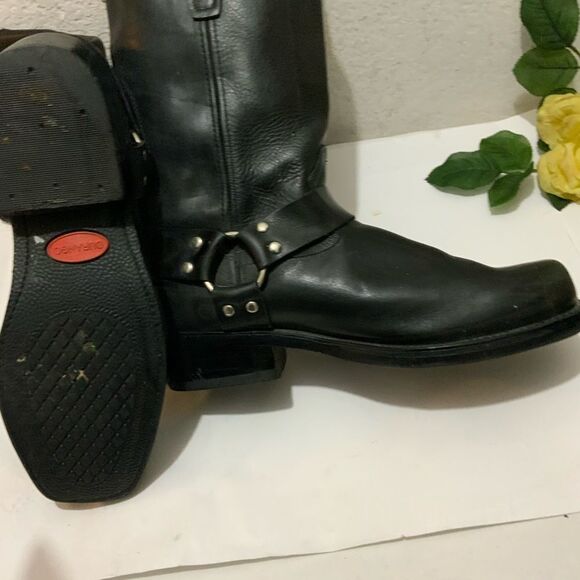 Durango Mens Biker Boot Black 11" Harness, Black, Size 10EE - Picture 9 of 13